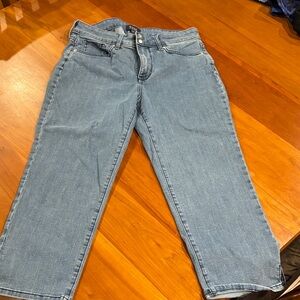 NYDJ Straight Leg Jeans in Light Blue Wash